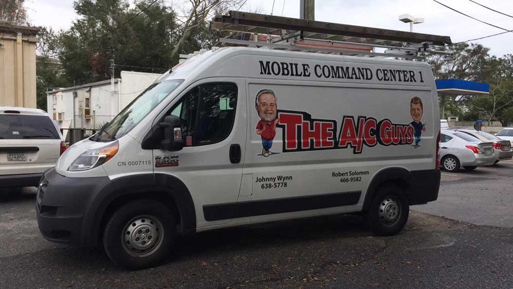 The AC Guys work van
